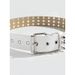 1pc Women's Cool Punk Style Rivets Decorated Heavy Metal Dark Belt_maomaolike.com
