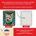 Westie Christmas Porcelain Ornament Christmas Tree Hanging Decorations For Home Christmas Holiday, Rectangle, Gift, Multicolor_maomaolike.com