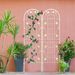 4 Pack Metal Garden Trellis 71" X 19.7" Rustproof Trellis For Climbing Plants Outdoor Flower Support Cream White_maomaolike.com