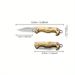 Yellow Dragon Pattern Mini Knife_maomaolike.com