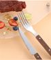 5pcs Silverware Set Flatware Cutlery Set For 1,18/10 Stainless Steel Forged ABS Plywood Rivet Handle Mirror Polished Dishwasher Safe Durable_maomaolike.com