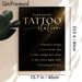 Temporary Tattoo Station Painting Poster, Elegant Glittery Black & Gold Style Poster, Clear Step-by-step Guide For Applying Temporary Tattoos, Ideal_maomaolike.com
