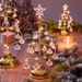 Christmas Festival Gift Luminous Crystal Christmas Tree – Electroplated Iron Holiday Decor (Night Light & Gift Ready)_maomaolike.com