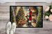 Greyhound And Santa Claus Doormat Front Door Mat Indoor Outdoor Rugs For Entryway, Non Slip Washable Low Pile, 24H X 36W_maomaolike.com
