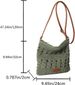 Women's Straw Shoulder Bag Crochet Woven Crossbody Bag Casual Beach Vacation Tote Bags_maomaolike.com
