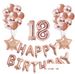 Rose Gold Sequin Balloon Rose Gold Aluminum Film Digital Balloon Set Combination Balloon_maomaolike.com