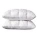 White Down Pillow Cotton Home Hotel One Pair Neck Pillow White Goose Down Pillow Core Wholesale_maomaolike.com
