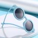 Korean version Instagram cream style children's round frame cool trendy frosted sunglasses baby UV resistant glasses_maomaolike.com