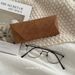 Unisex Frosted retro sense glasses case ins niche high pressure Japanese art bun optical glasses sunglasses_maomaolike.com