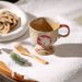 Vintage Kiln Turned Coarse Pottery Coffee Cup, High Aesthetic Moon Rabbit Ceramic High Footed Cup, Afternoon Tea Cup_maomaolike.com