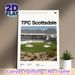 TPC Scottsdale Golf Course Painting Poster, Vibrant Realistic Golf Tournament Venue Scene Poster, Captures Lively Tournament Atmosphere, Ideal For_maomaolike.com