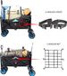 Collapsible Heavy Duty Beach Wagon Cart Outdoor Folding Utility Camping Garden Beach Cart With Universal Wheels Adjustable Handle Shopping_maomaolike.com