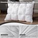 Soft Pillows Queen Size For Sleeping, Support Bed Pillows,Goose Down Filled Pillow For Bed, Home,Luxury Hotel Pillows For Side, Back And Stomach Sleepers, Pack Of 1_maomaolike.com