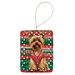 Yorkshire Terrier Yorkie Christmas Porcelain Ornament Christmas Tree Hanging Decorations For Home Christmas Holiday, Rectangle, Gift, Multicolor_maomaolike.com
