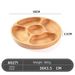 Creative Multi Grid Beech Tray, Wooden Partition Fruit Platter, Living Room Home Candy And Nut Plate_maomaolike.com