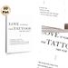 Love Themed Temporary Tattoo Guide Painting Poster, Minimalist Black & White Typographic Poster, Clear Step-by-Step Application Instructions, Ideal_maomaolike.com