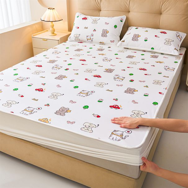 Class A Waterproof Urine Pad Children's Cartoon Bed Sheet Cover Full Coverage Mattress Protector Universal For All Seasons_maomaolike.com