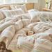 Wholesale INS Japanese Simple Vintage Striped Pure Four-Piece Nordic Style Full Yarn-Dyed Washed Cotton 4-Piece Set_maomaolike.com