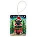 Pug Christmas Porcelain Ornament Christmas Tree Hanging Decorations For Home Christmas Holiday, Rectangle, Gift, Multicolor_maomaolike.com