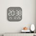 Metal Brushed Feel Wall New Multi-Functional LED Electronic Hot Selling Simple Alarm Clock_maomaolike.com