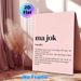 Balkan Slang "Ma Jok" Painting Poster, Soft Pink Minimalist Typographic Poster, Humorous Conversational Definition Decor Ideal For Home Office, Living_maomaolike.com