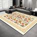 Living Room Rug Large Size Gorgeous Gold Frame Design Bedroom Rug Plush Thickened Machine Washable Thickened Underlay Interior Decorative Rug_maomaolike.com