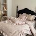 Wholesale French Retro Pure Jacquard With Ruffled Edges, 100-Count Long-Staple Cotton, Brushed Cotton Four-Piece Set_maomaolike.com