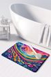 Petunias In Color Memory Foam Kitchen Mat Machine Washable Anti-Fatigue Mat Cushion Comfort Bath Mat Or Kitchen Rug_maomaolike.com