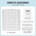 VEVOR 6 Pack Plant Protector From Animals 12.6'' Dia. X 14'' H Metal Plant Cage_maomaolike.com