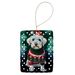 Sealyham Terrier Christmas Porcelain Ornament Christmas Tree Hanging Decorations For Home Christmas Holiday, Rectangle, Gift, Multicolor_maomaolike.com