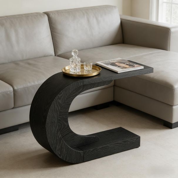 Stylish Hallway Table,Console Table,C-Shaped Accent Table_maomaolike.com
