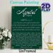 Islamic Ayetel Kürsi Painting Poster, Elegant Dark Green Arabic Calligraphy Poster, Spiritual Religious Decor Ideal For Home, Prayer Room_maomaolike.com