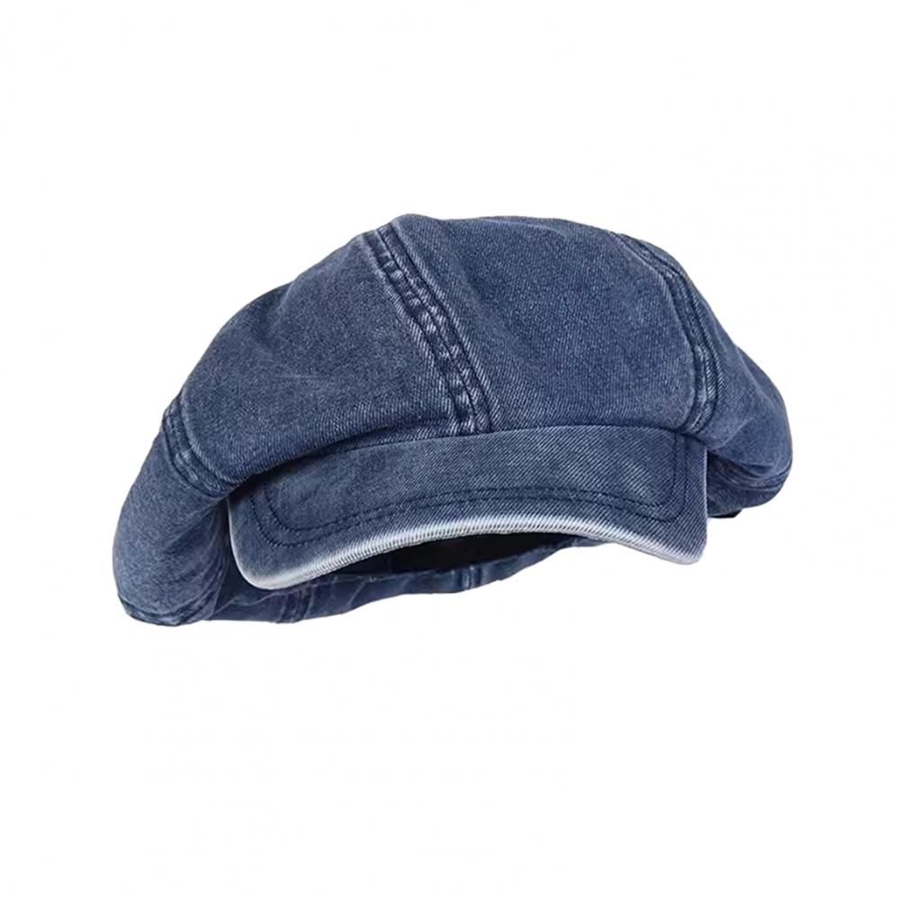 Hot Sale Ladies Stylish Retro Octagonal Cowboy Hat Women Lightweight Breathable Sun Protection Beret with Long Brim for Photo_maomaolike.com
