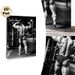 Bodybuilding Themed Painting Poster, Monochrome Realistic Muscular Back Display Poster, Motivational Fitness Decor Suitable For Gym, Home Workout_maomaolike.com
