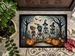Calacas Skeletons Spooky Halloween Doormat Front Door Mat Indoor Outdoor Rugs For Entryway, Non Slip Washable Low Pile, 24H X 36W_maomaolike.com