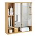 Wall Mounted Bathroom Cabinet With Mirror Single Door For The Bathroom, Living Room Or Entryway_maomaolike.com