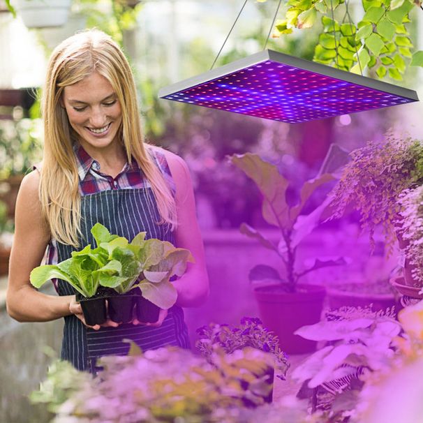 LED Grow Light Full Spectrum Hanging 225 LEDs Plant Grow Lamp Indoor Grow Light For Greenhouse Succulents Seedlings Plants Veg And Flower(15W LEDs)_maomaolike.com
