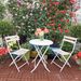 3 Piece Patio Bistro Set Of Foldable Round Table And Chairs_maomaolike.com