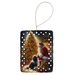 Tibetan Terrier And Santa Claus Porcelain Ornament Christmas Tree Hanging Decorations For Home Christmas Holiday, Rectangle, Gift, Multicolor_maomaolike.com