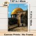 Dome Of The Rock Themed Painting Poster, Vintage-style Golden Dome With Intricate Mosaic Details Poster, Cultural Religious Art Decor For Living Room_maomaolike.com