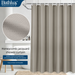 PEVA Solid-color Shower Curtain, Waterproof, Thickened, Single-tone Partition Curtain For Dorm Bathrooms, Heat‑retaining Shower Screen,bathing Curtain_maomaolike.com