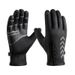 Cycling gloves men's autumn and winter reflective waterproof zipper outdoor warm plus velvet thickened mountaineering sports gloves women_maomaolike.com