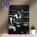 Boxing Motivational Painting Poster, Monochrome Gritty Boxer Resting In Ring Poster, Inspiring Focus, Discipline, Consistency Quotes Ideal For Gym_maomaolike.com