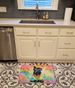 Scottish Terrier Hippie Dawg Memory Foam Kitchen Mat Machine Washable Anti-Fatigue Mat Cushion Comfort Bath Mat Or Kitchen Rug_maomaolike.com