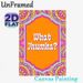 Indian Mandala Themed Painting Poster, Vibrant Colorful Ethnic Patterned Poster, Eye-catching Cultural Design With "What Jhumka?" Text, Ideal For_maomaolike.com