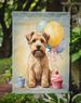 Wheaten Terrier Happy Birthday Garden Flag Mailbox Flag Decorative Yard Flag Banner Outside Patio Artwork Yard Flower Beds, Garden Size, Multicolor_maomaolike.com