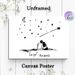 Loving Couple Starry Night Painting Poster, Minimalist Hand-drawn Poster, Romantic Stargazing Scene With "For You? The World" Quote, Suitable For_maomaolike.com