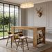 Kitchen Island, Large Home Bar Table With Double-Sided Storage Shelves_maomaolike.com