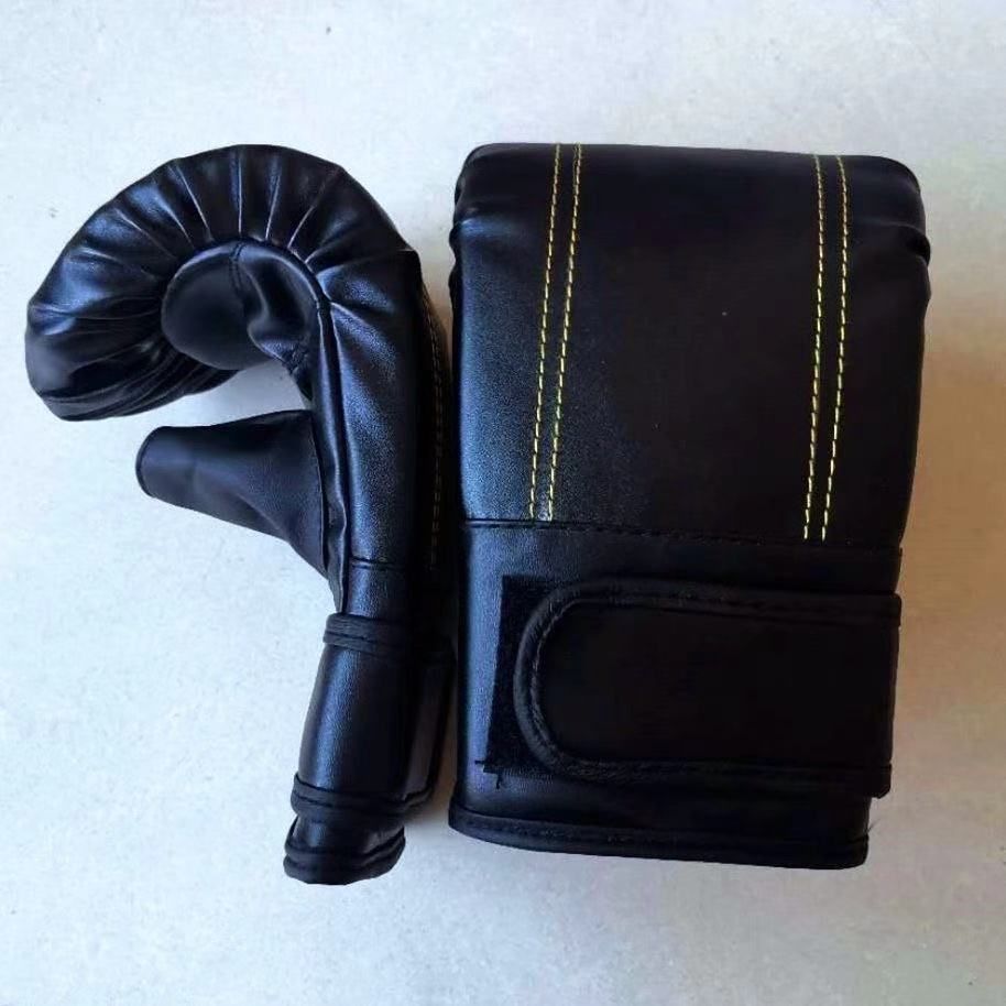 Unisex Sanda boxing fighting training gloves actual combat competition MMA gloves enlarged thick wear resistant fitness gloves leaking fingers_maomaolike.com
