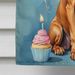 Rhodesian Ridgeback Happy Birthday House Flag Large Porch Sleeve Pole Decorative Outside Yard Banner Artwork Wall Hanging, Polyester, House Size, Multicolor_maomaolike.com
